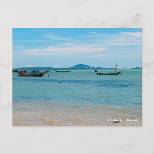 Carte Postale Bateaux à Koh Phangan (Devant)