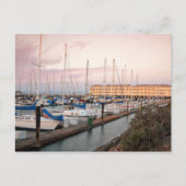 Carte Postale Bateaux à la marina (Devant)