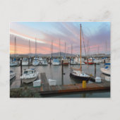 Carte Postale Bateaux à la marina (Devant)