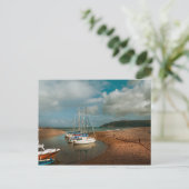 Carte Postale Bateaux à Porlock Weir à Somerset (Debout devant)