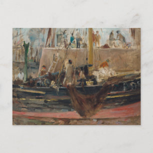 Carte Postale Bateaux à Quay Berthe Morisot