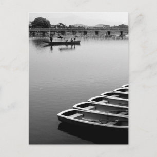 Carte Postale Bateaux à rames : Arashiyama, Kyoto, Japon