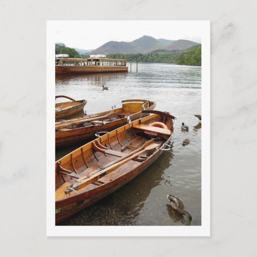 Carte Postale Bateaux à rames : Derwentwater (Devant)