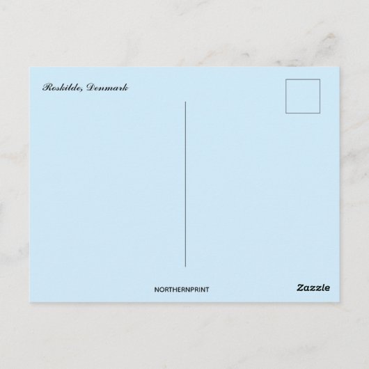 Carte Postale Bateaux à Roskilde Danemark (Dos)