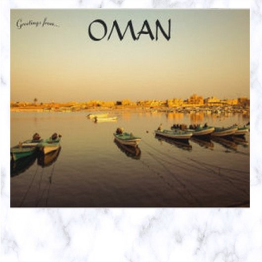 Carte Postale Bateaux à Salalah Oman