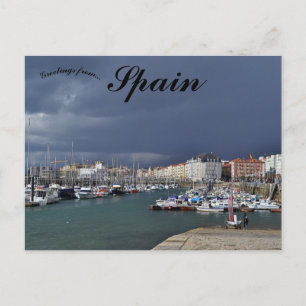 Carte Postale Bateaux à Santander Cantabria Espagne