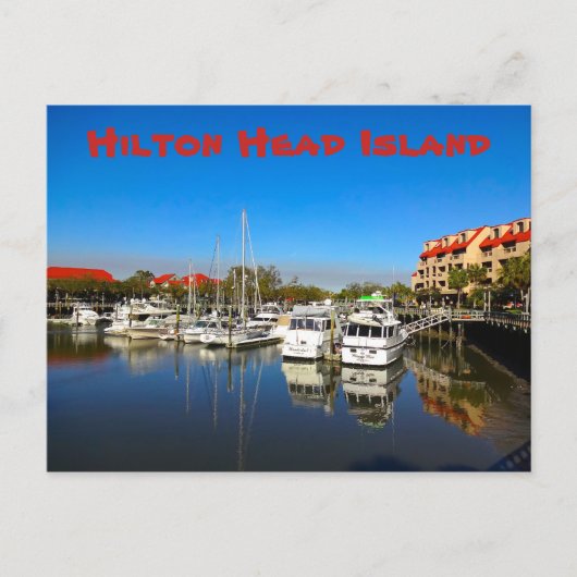 Carte Postale Bateaux à Shelter Cove Marina Hilton Head Island S (Devant)
