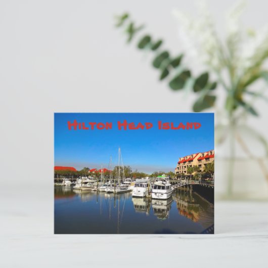 Carte Postale Bateaux à Shelter Cove Marina Hilton Head Island S (Debout devant)