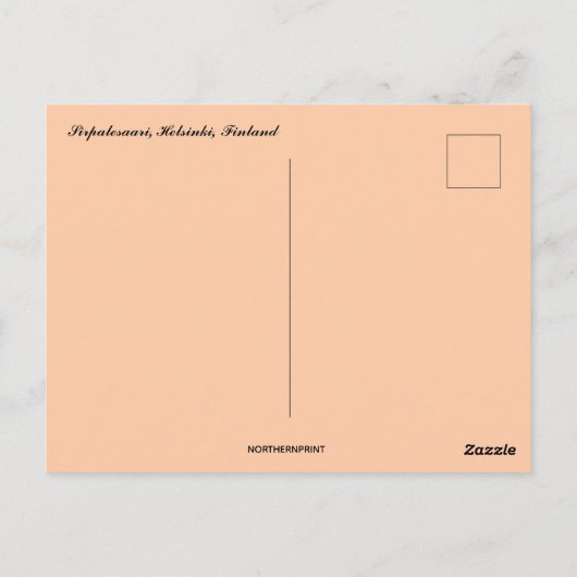 Carte Postale Bateaux à Sirpalesaari Helsinki Finlande (Dos)