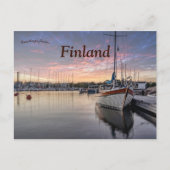 Carte Postale Bateaux à Sirpalesaari Helsinki Finlande (Devant)