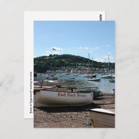 Carte Postale Bateaux à Teignmouth Devon UK (Devant / Derrière)