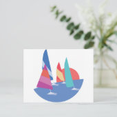 Carte Postale Bateaux à voile (Debout devant)