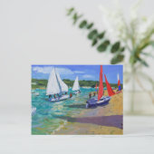 Carte Postale Bateaux à voile (Debout devant)