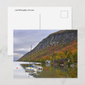 Carte Postale Bateaux à voile à Rest on Lake Willoughby, Vermont (Devant / Derrière)