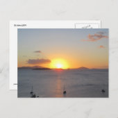 Carte Postale Bateaux à voile à St. John (Devant / Derrière)