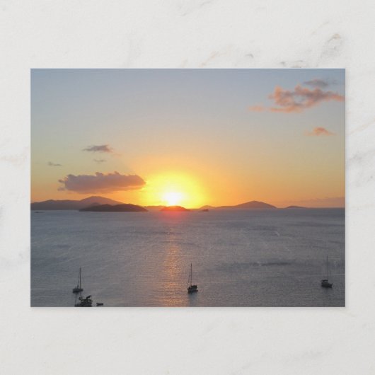 Carte Postale Bateaux à voile à St. John (Devant)