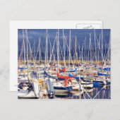 Carte Postale Bateaux à voile au repos (Devant / Derrière)