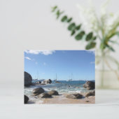 Carte Postale Bateaux à voile aux bains, BVI (Debout devant)