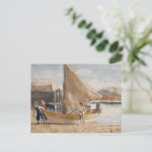 Carte Postale Bateaux à voile d'été Winslow Homer (Debout devant)