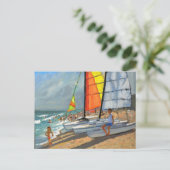 Carte Postale Bateaux à voile Garrucha Espagne (Debout devant)