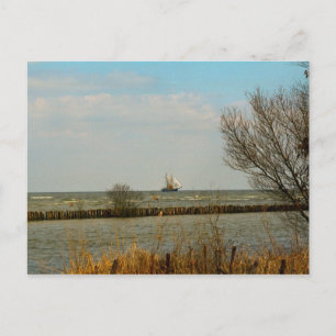 Carte Postale Bateaux à voile hollandais sur l'Ijselmeer