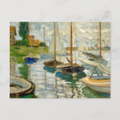 Carte Postale Bateaux à voile sur la Seine Claude Monet (Devant)