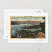 Carte Postale Bateaux à voile sur le lac (Devant / Derrière)