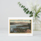 Carte Postale Bateaux à voile sur le lac (Debout devant)