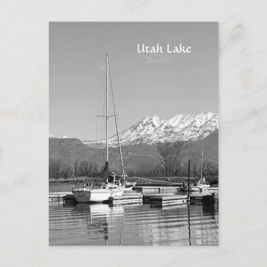 Carte Postale Bateaux à voile sur le parc d'état de Utah Lake (Devant)