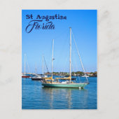 Carte Postale Bateaux à voile sur Matanzas Bay St. Augustine Flo (Devant)