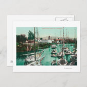 Carte Postale Bateaux à voile sur Napa River Scene Napa, CA (Devant / Derrière)