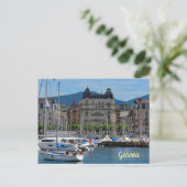 Carte Postale Bateaux Ancré Lac Léman Suisse (Debout devant)