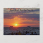 Carte Postale Bateaux au coucher du soleil de l'automne au cap M (Devant)