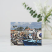 Carte Postale Bateaux au port de Paphos (Debout devant)