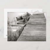 Carte Postale Bateaux au quai (Devant / Derrière)