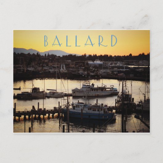 Carte Postale Bateaux Ballard (Devant)
