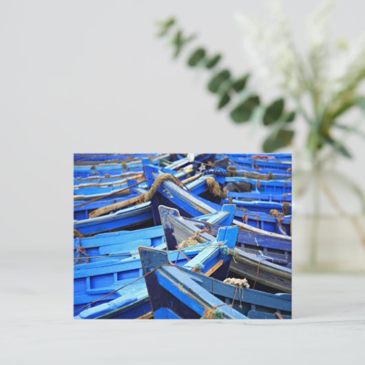 Carte Postale Bateaux bleus (Debout devant)