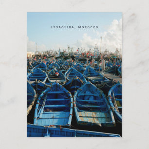 Carte Postale Bateaux Bleus Célèbres d'Essaouira