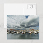 Carte Postale Bateaux Dans Un Port (Devant / Derrière)