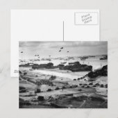 Carte Postale Bateaux d'atterrissage transportant du fret sur la (Devant / Derrière)