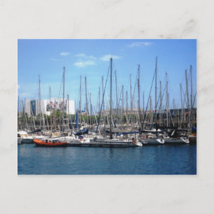 Carte Postale Bateaux de Barcelone