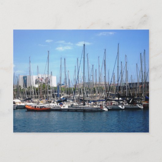 Carte Postale Bateaux de Barcelone (Devant)