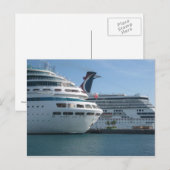Carte Postale Bateaux de croisière (Devant / Derrière)