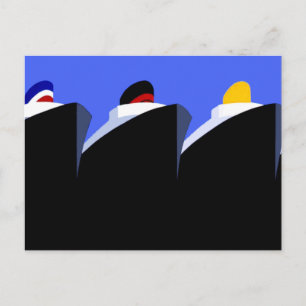 Carte Postale Bateaux de croisière Poster vintage Ocean Liner