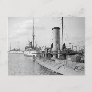 Carte Postale Bateaux de guerre américains à Philly, 1910