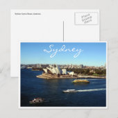 Carte Postale bateaux de l'opéra de sydney (Devant / Derrière)