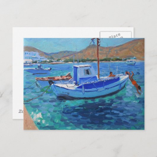 Carte Postale Bateaux de pêche (Devant / Derrière)