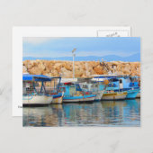 Carte Postale Bateaux de pêche chypriotes (Devant / Derrière)