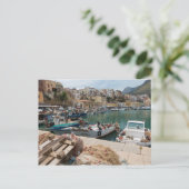 Carte Postale Bateaux de pêche dans le port de Castellammare del (Debout devant)