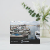 Carte Postale Bateaux de pêche dans le port de Tyr au Liban (Debout devant)